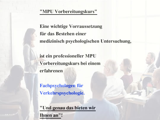 MPU-Vorbereitung