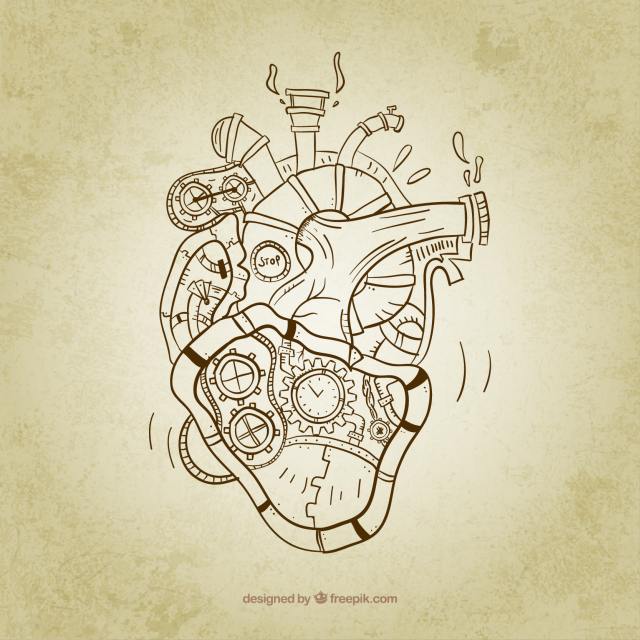 Sketchy Steam Punk Heart