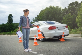 Frau Panne absichern