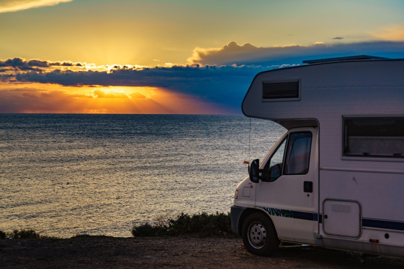 Wohnmobil am Strand